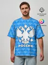 Мужская футболка оверсайз / РОССИЯ