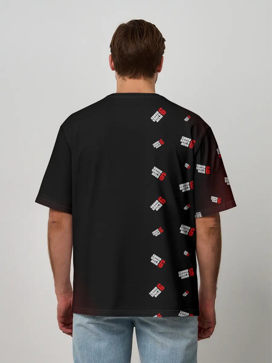 Мужская футболка оверсайз / ГТА 6 - Соты