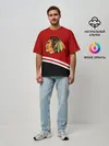 Мужская футболка оверсайз / Chicago Blackhawks, NHL