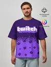 Мужская футболка оверсайз / TWITCH / ТВИЧ