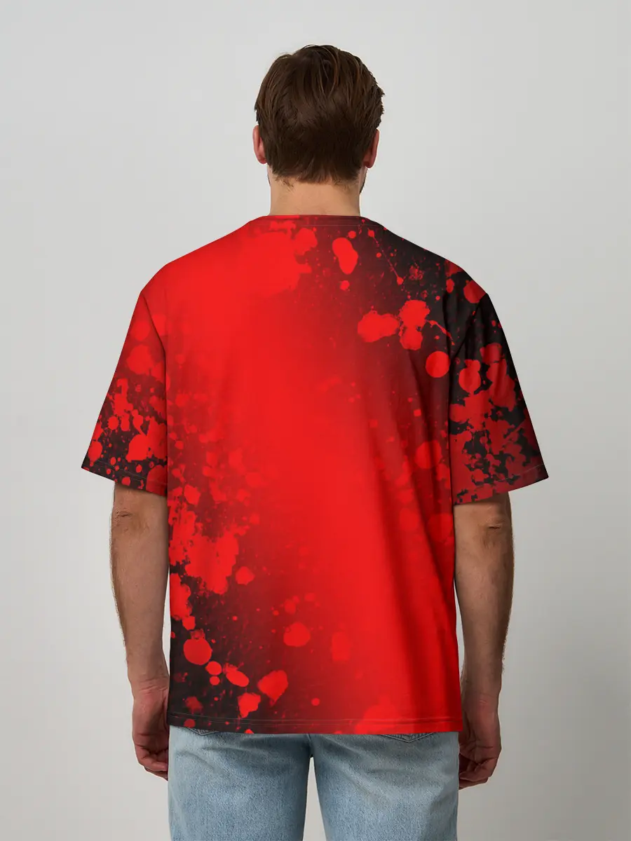 Мужская футболка оверсайз / ПАБГ: Батлграунд - Брызги