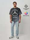 Мужская футболка оверсайз / MERCEDES / МЕРСЕДЕС