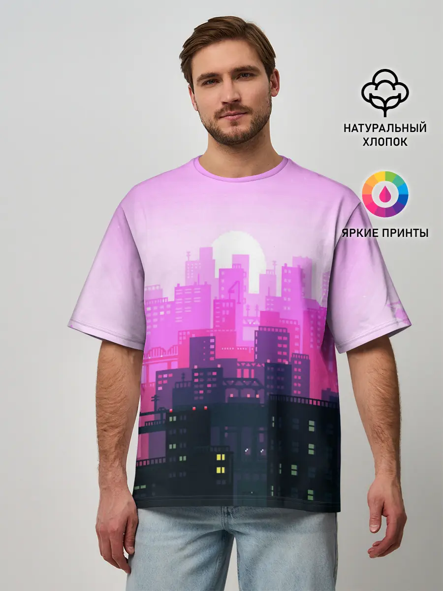 Мужская футболка оверсайз / CITY