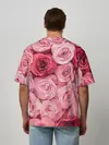 Мужская футболка оверсайз / Розовые Розы