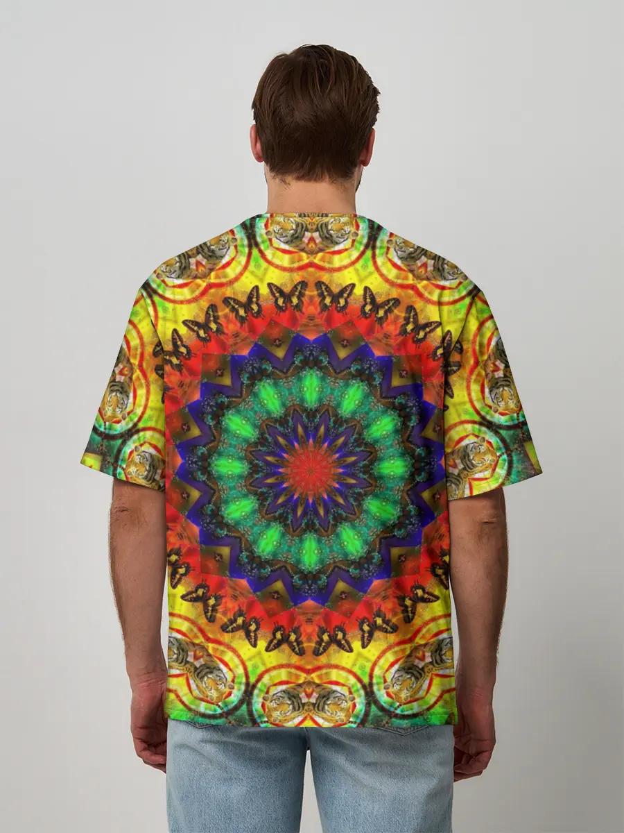 Мужская футболка оверсайз / Хиппи