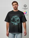 Мужская футболка оверсайз / Skull of pirate