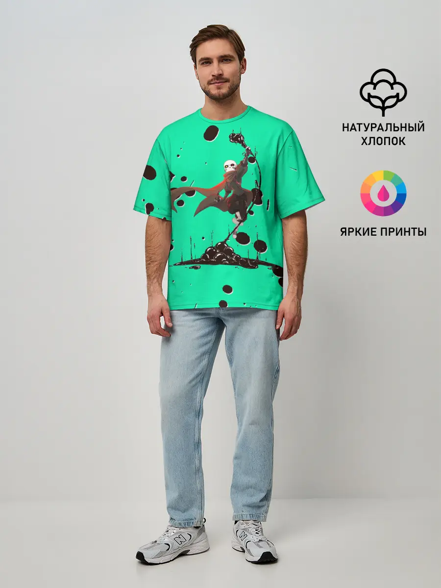 Мужская футболка оверсайз / Undertale