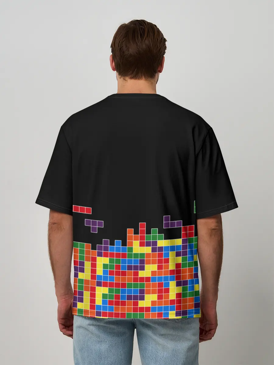 Мужская футболка оверсайз / ТЕТРИС