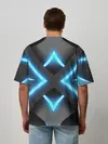 Мужская футболка оверсайз / НЕОНОВЫЕ СТРЕЛКИ 3D