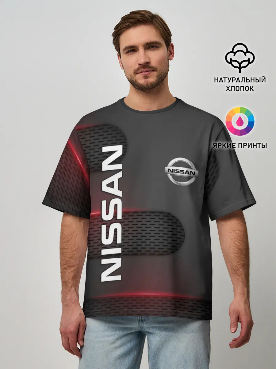 Мужская футболка оверсайз / NISSAN