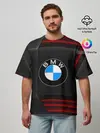 Мужская футболка оверсайз / bmw auto sport