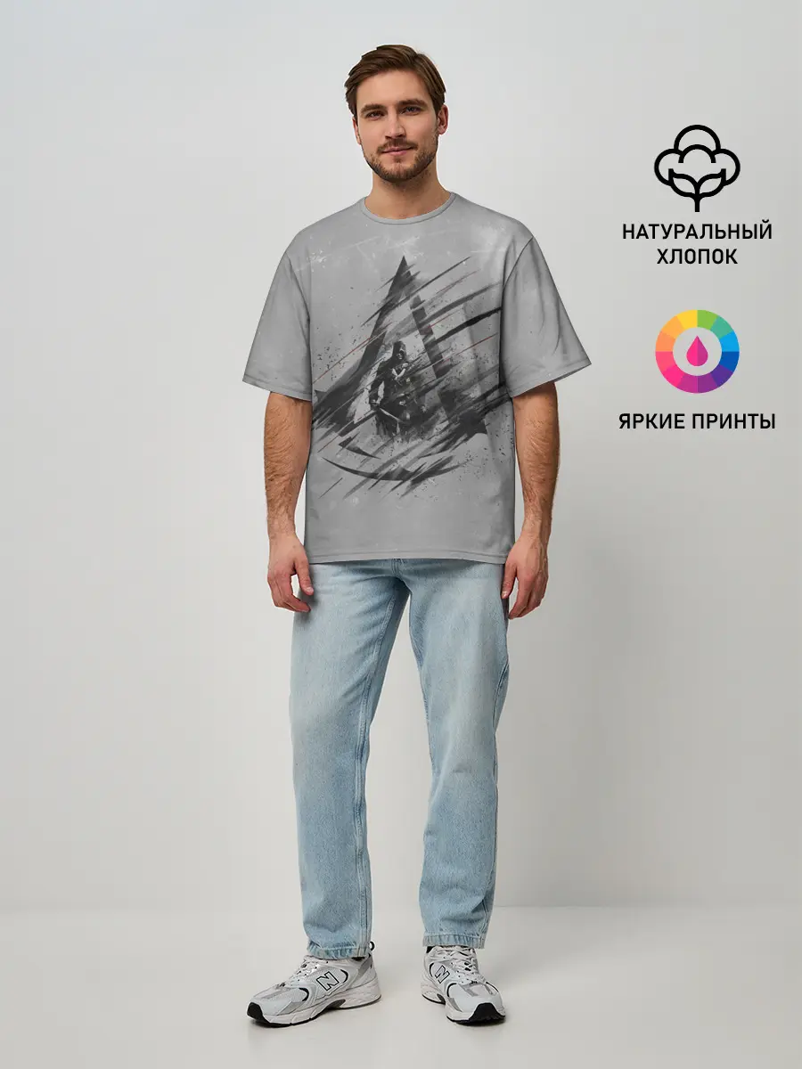 Мужская футболка оверсайз / Знак Ассасинов