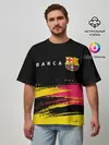 Мужская футболка оверсайз / BARCELONA / БАРСЕЛОНА