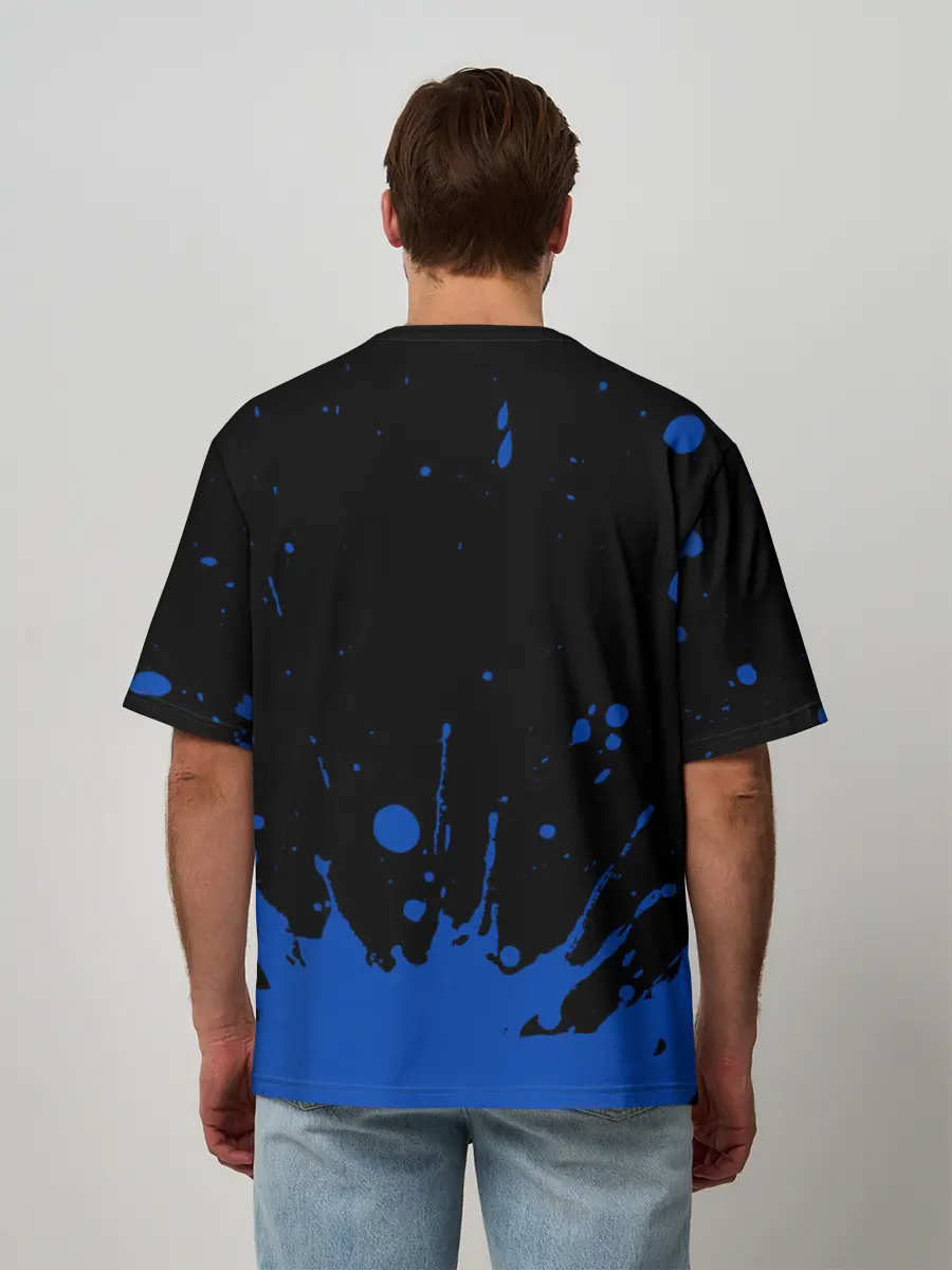 Мужская футболка оверсайз / BARCELONA / БАРСЕЛОНА