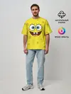 Мужская футболка оверсайз / Губка Боб / SpongeBob