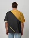 Мужская футболка оверсайз / 3D BLACK & GOLD