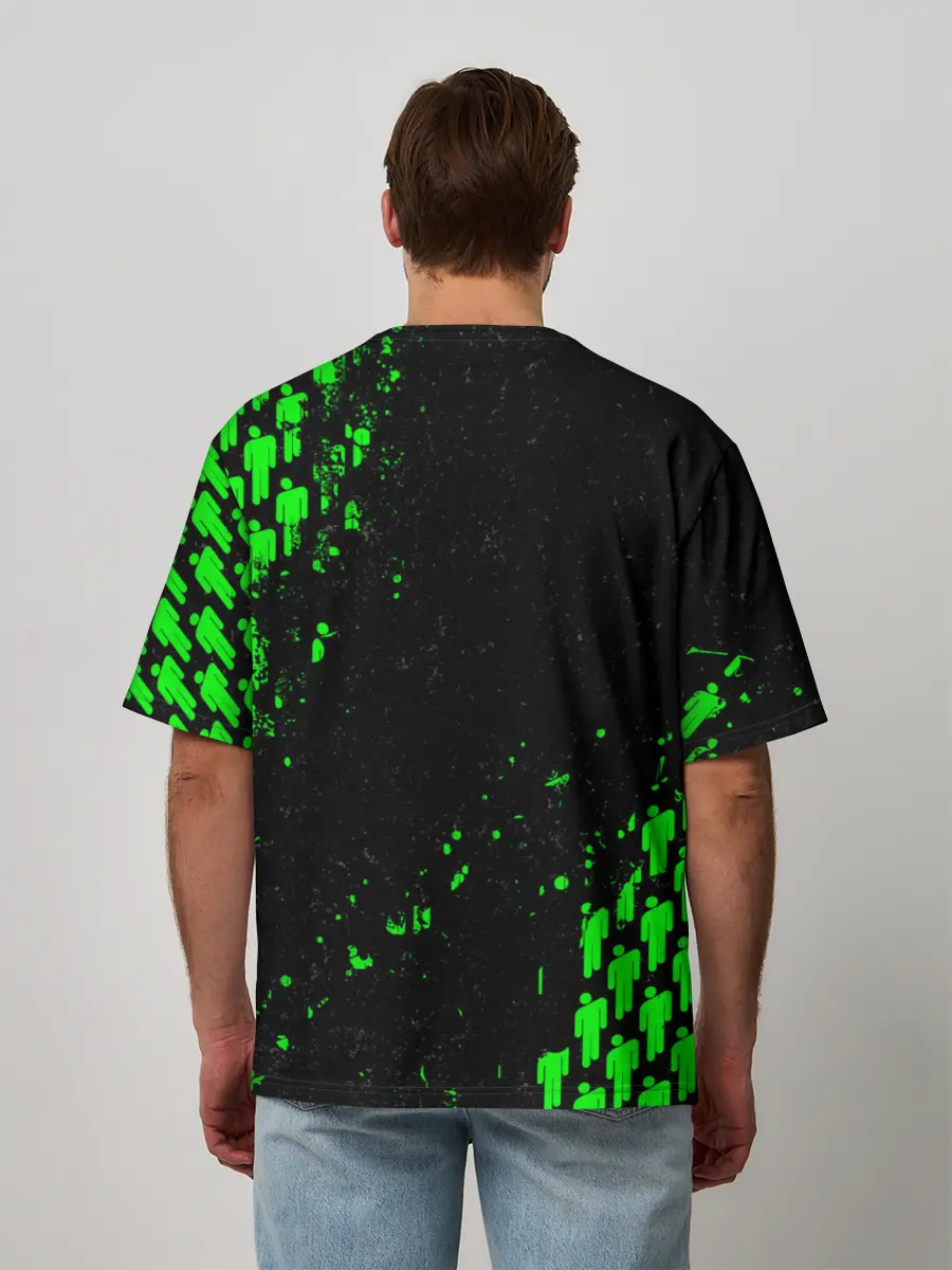 Мужская футболка оверсайз / Billie Eilish