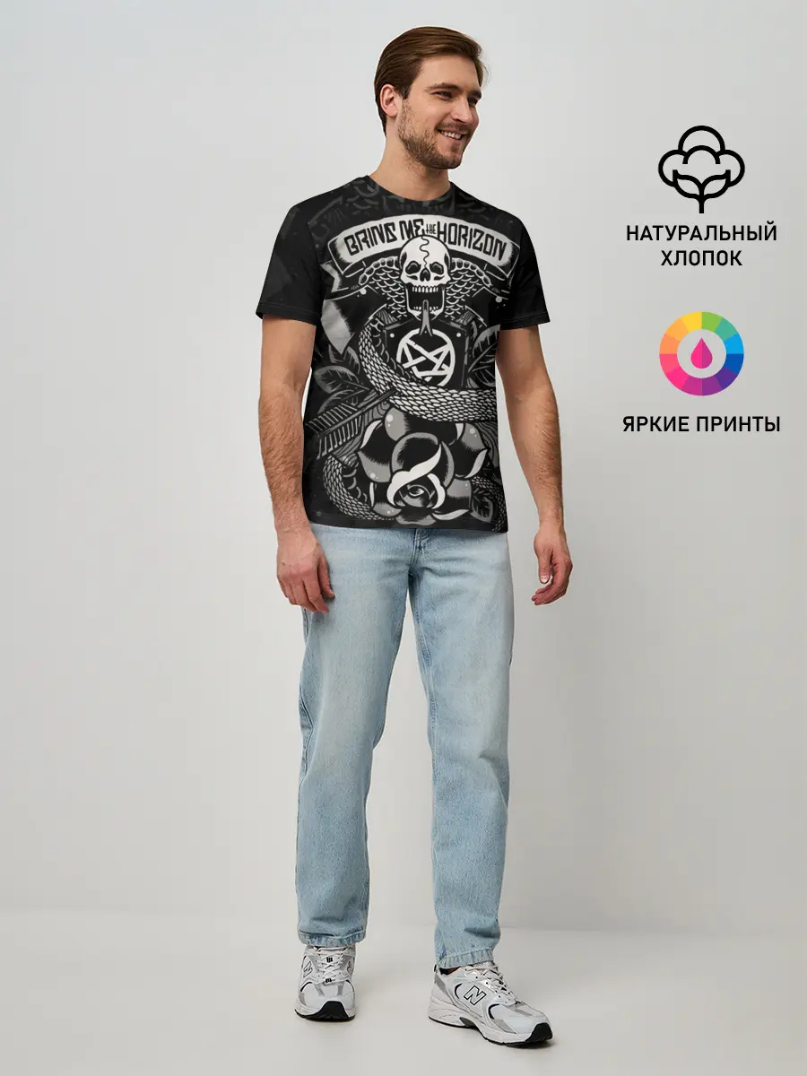 Мужская базовая футболка / Bring Me the Horizon