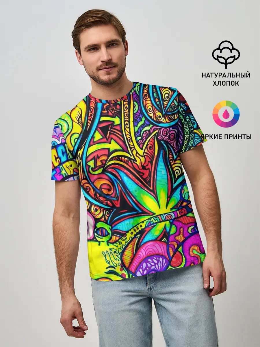 Мужская базовая футболка / ABSTRACTION PSY