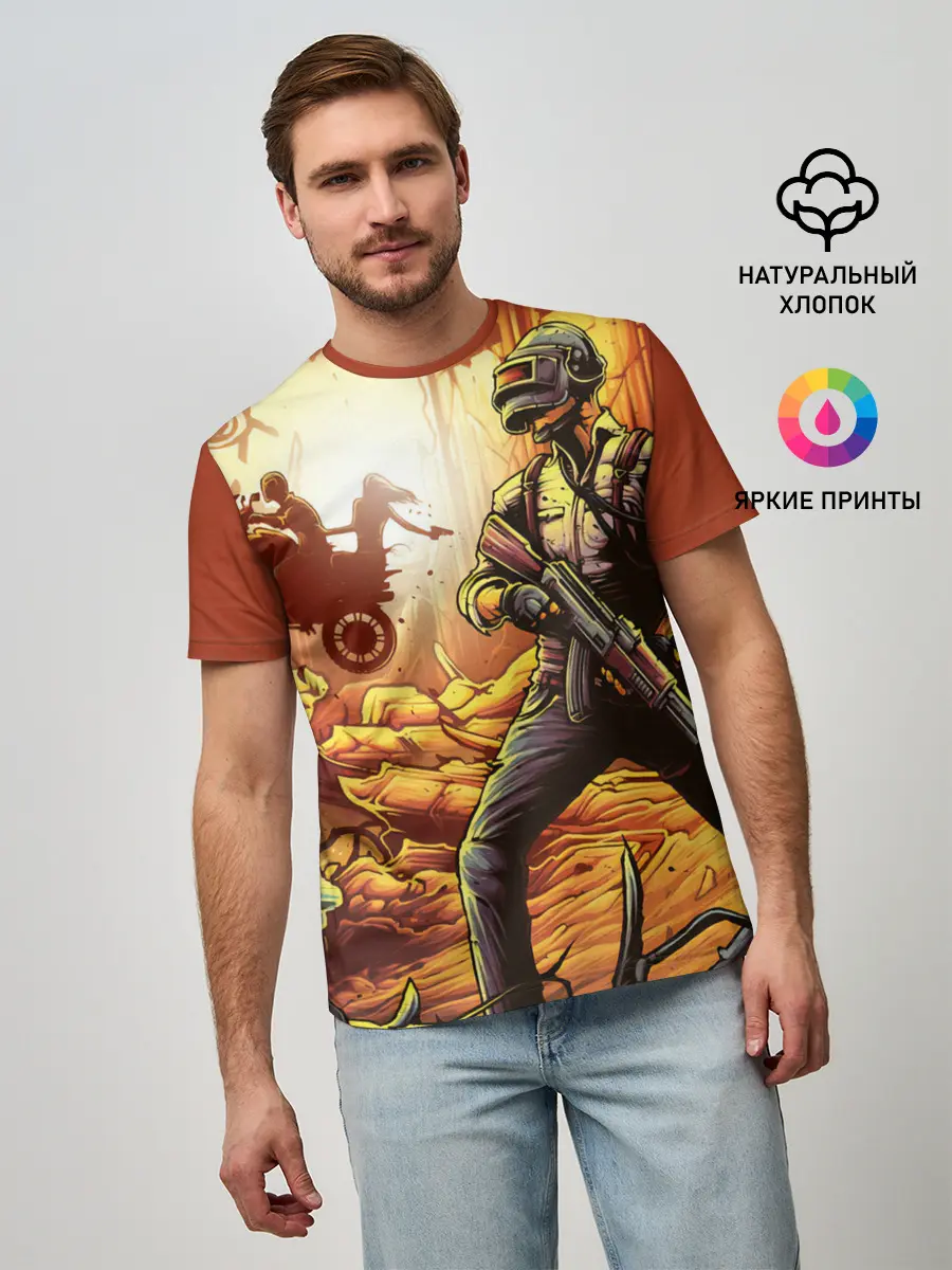 Мужская базовая футболка / PUBG