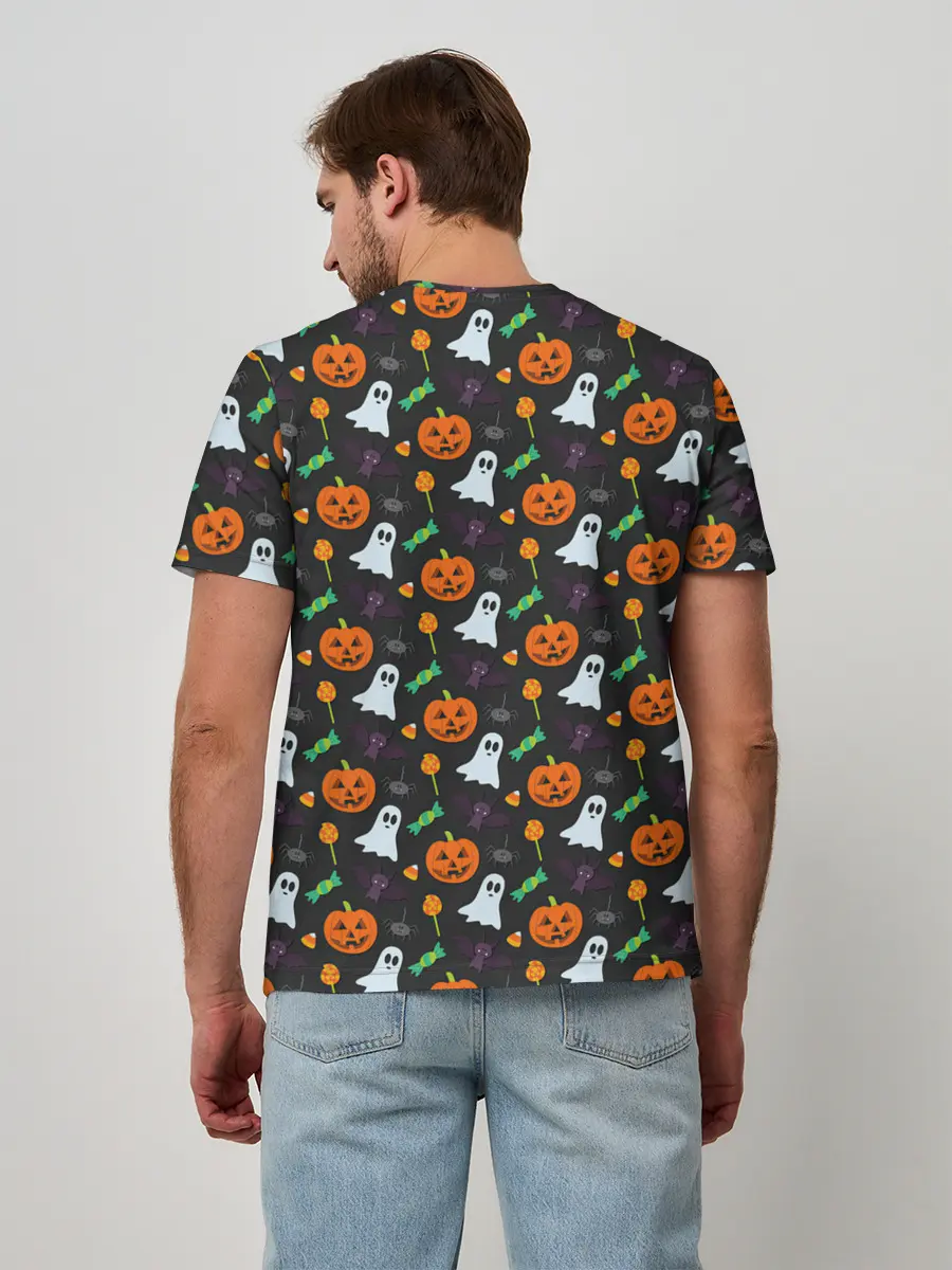 Мужская базовая футболка / Праздничный хэллоуин