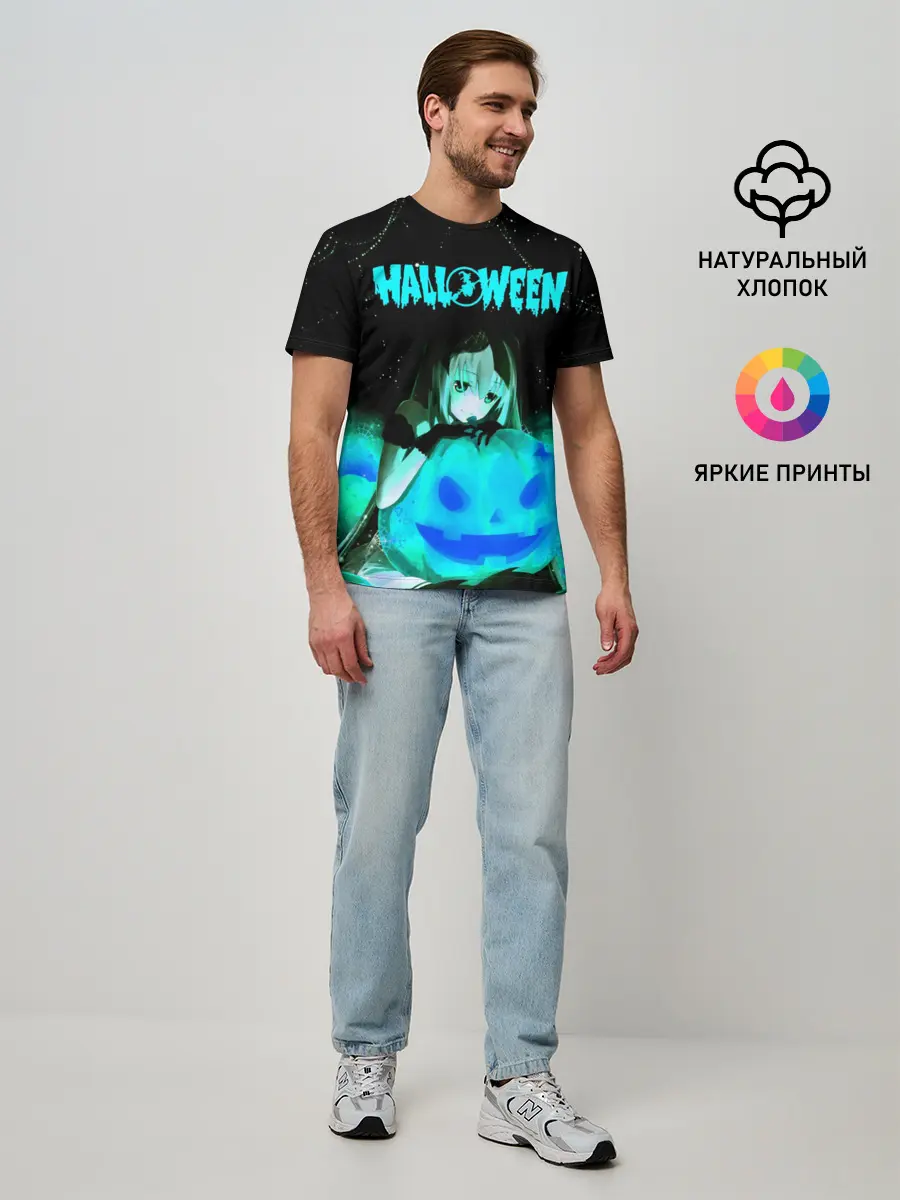 Мужская базовая футболка / Halloween