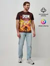 Мужская базовая футболка / DOOM Eternal