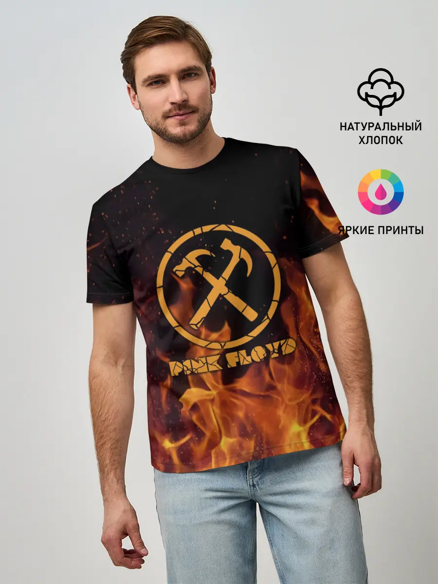 Мужская базовая футболка / Pink Floyd