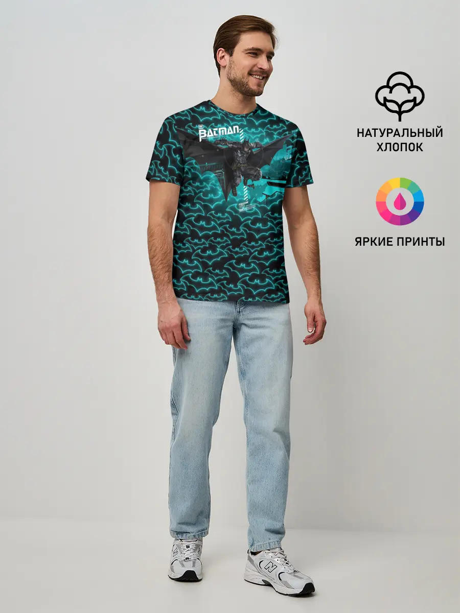 Мужская базовая футболка / Batman: Arkham Knight