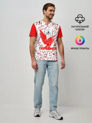 Мужская базовая футболка / deftones