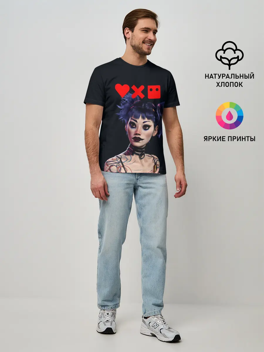 Мужская базовая футболка / Love, Death and Robots | Lora
