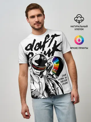 Мужская базовая футболка / Daft Punk