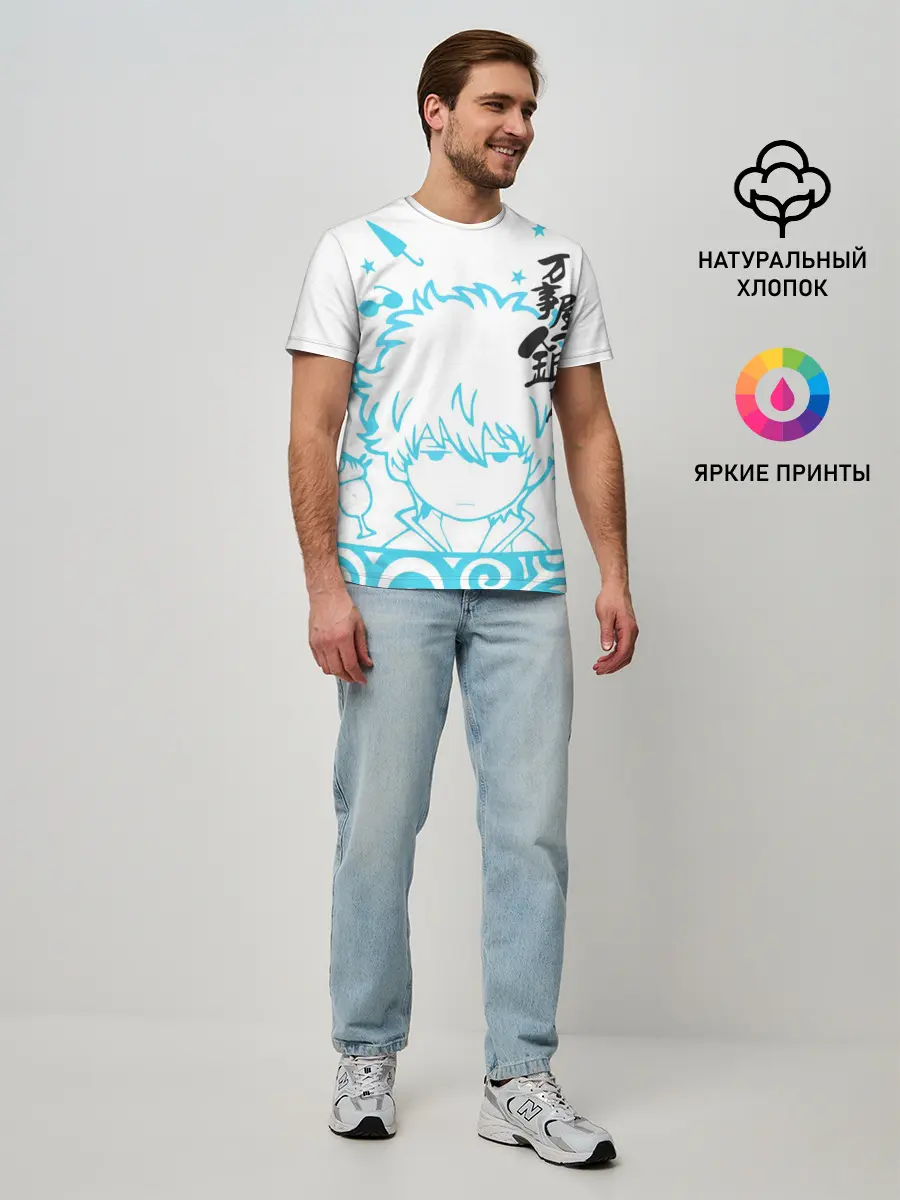 Мужская базовая футболка / Самурай Гинтоки