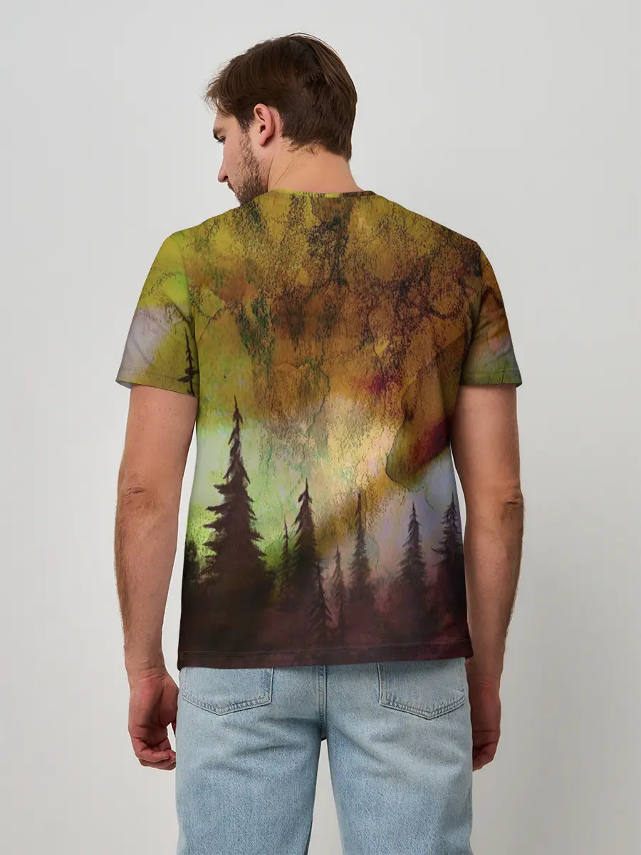 Мужская базовая футболка / СТРАШНЫЙ ЛЕС