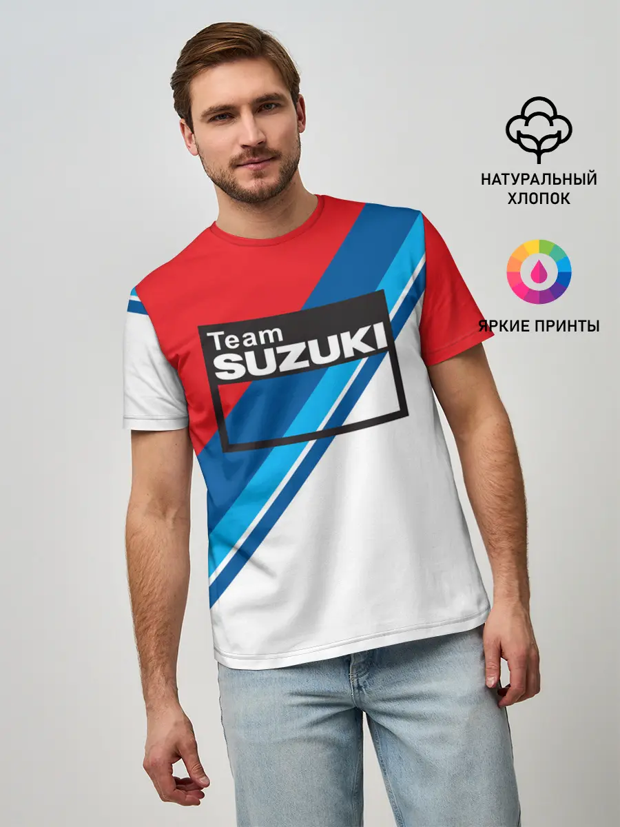 Мужская базовая футболка / SUZUKI MOTO SPORT | СУЗУКИ МОТО СПОРТ