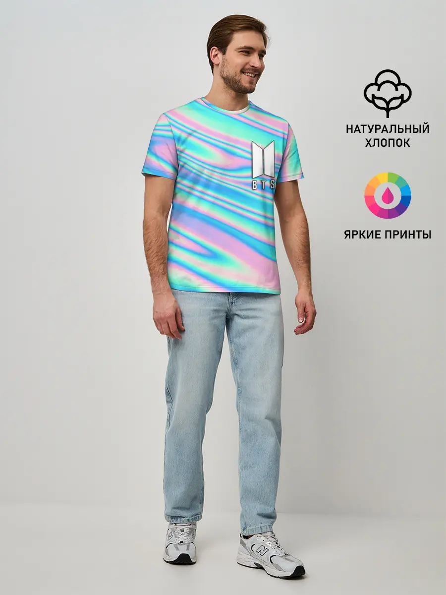 Мужская базовая футболка / BTS