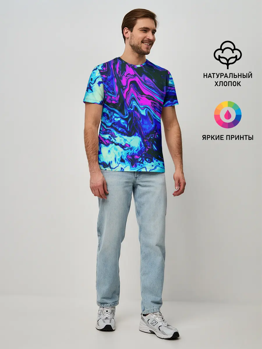 Мужская базовая футболка / DIGITAL ABSTRACT