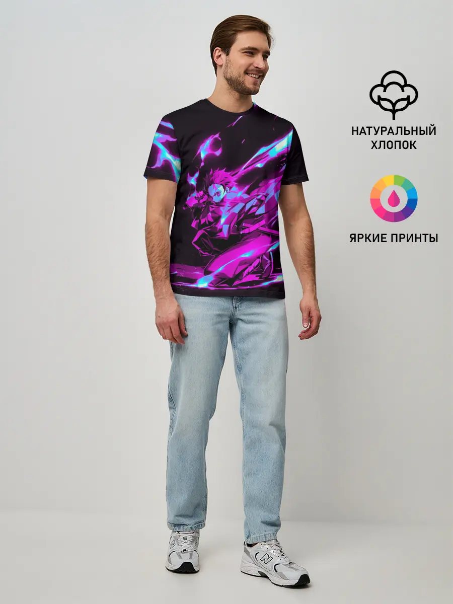 Мужская базовая футболка / НЕОНОВЫЙ ТАНДЖИРО