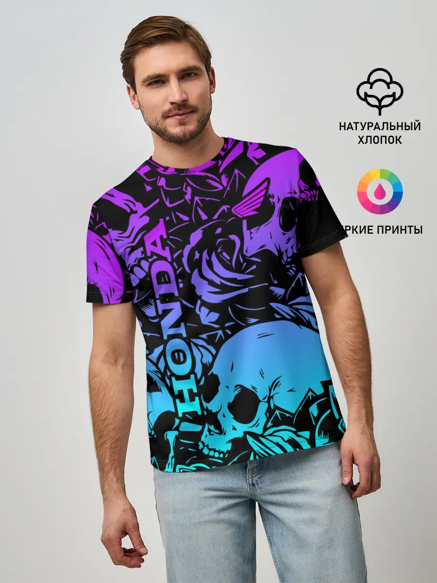 Мужская базовая футболка / HONDA