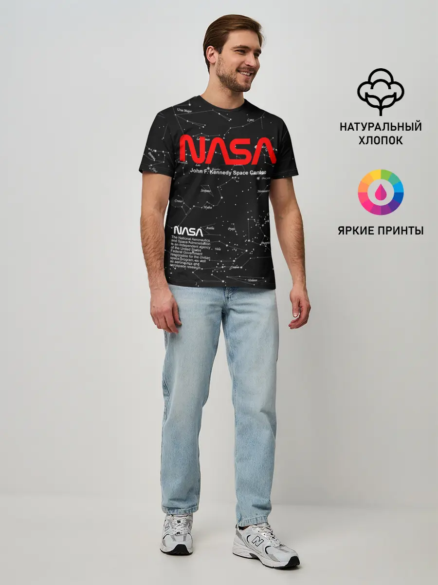 Мужская базовая футболка / NASA