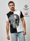 Мужская базовая футболка / SkullRose Sketch