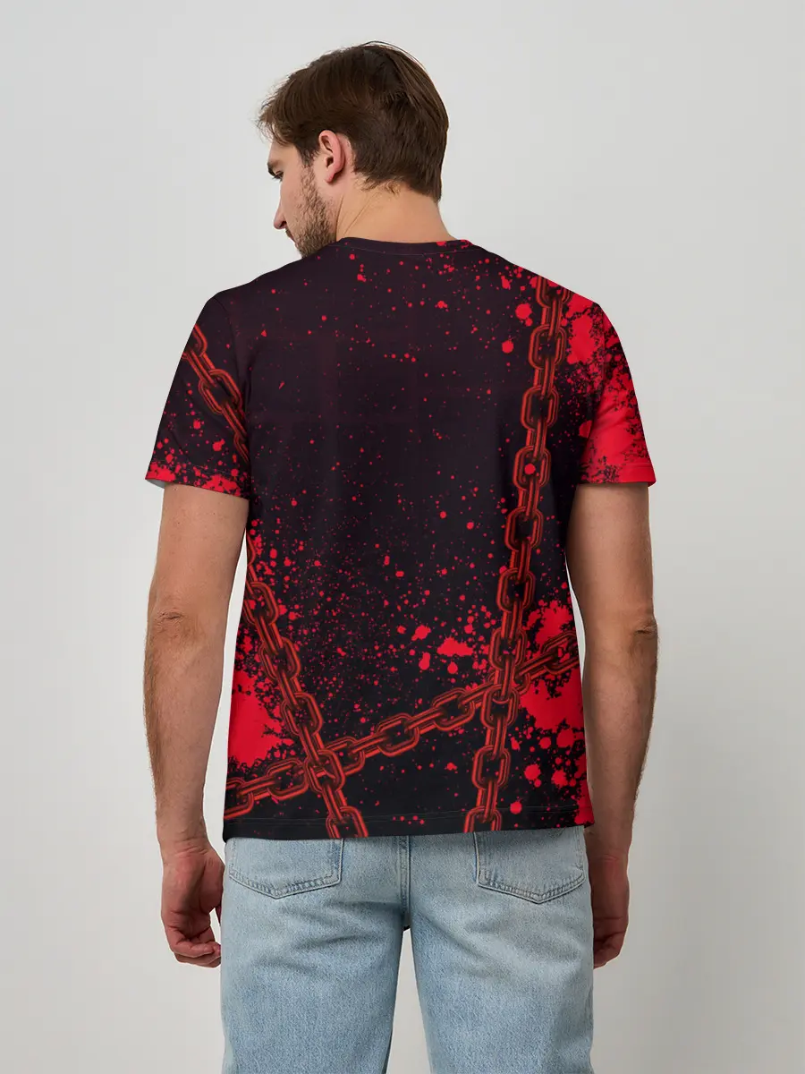 Мужская базовая футболка / Geometry Dash