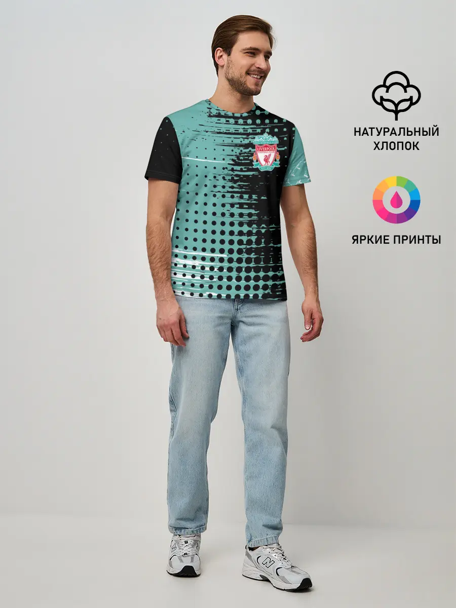 Мужская базовая футболка / Liverpool / Ливерпуль.