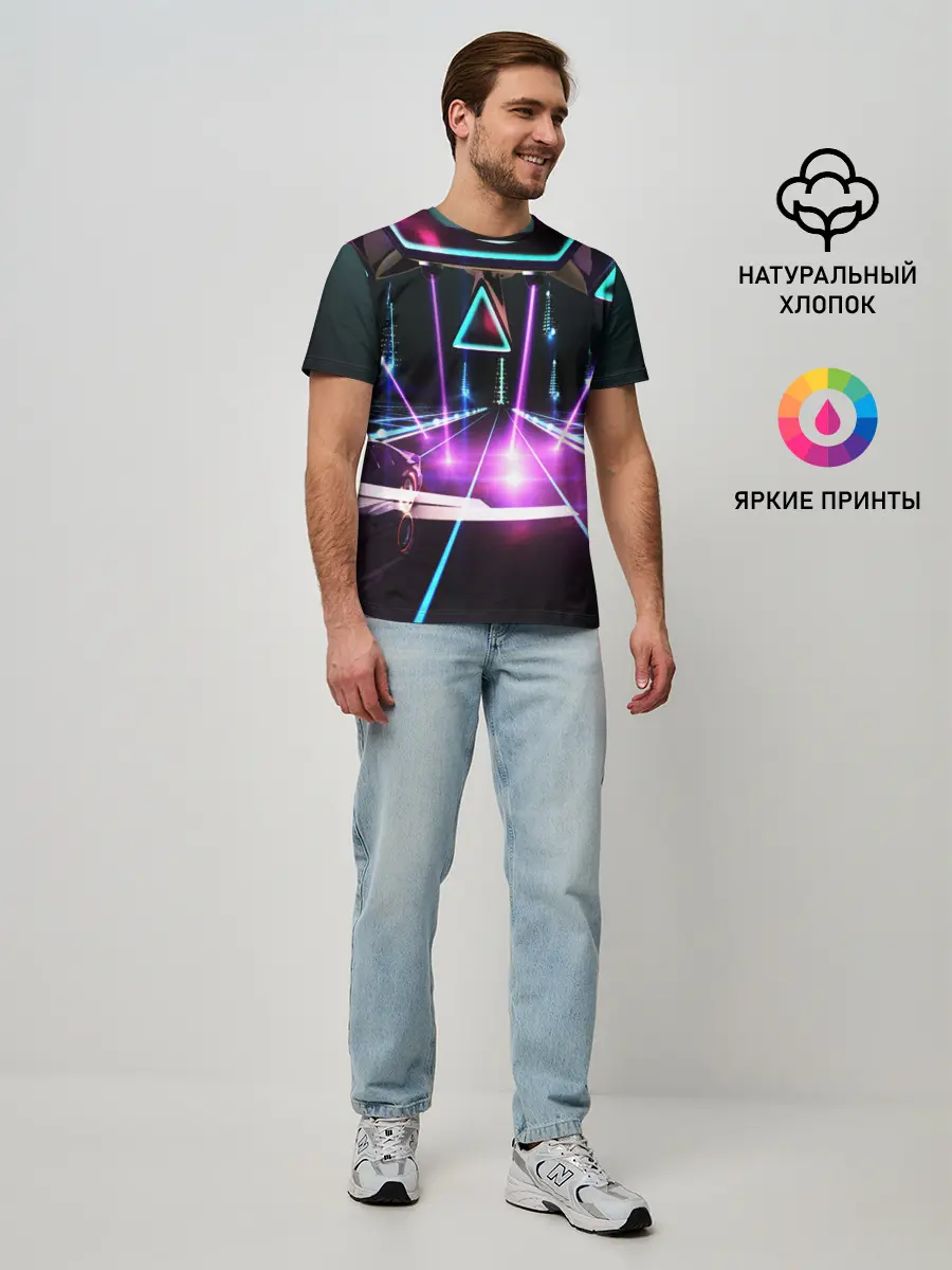 Мужская базовая футболка / КИБЕРГОРОД