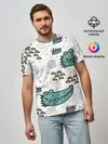 Мужская базовая футболка / Милый крокодил
