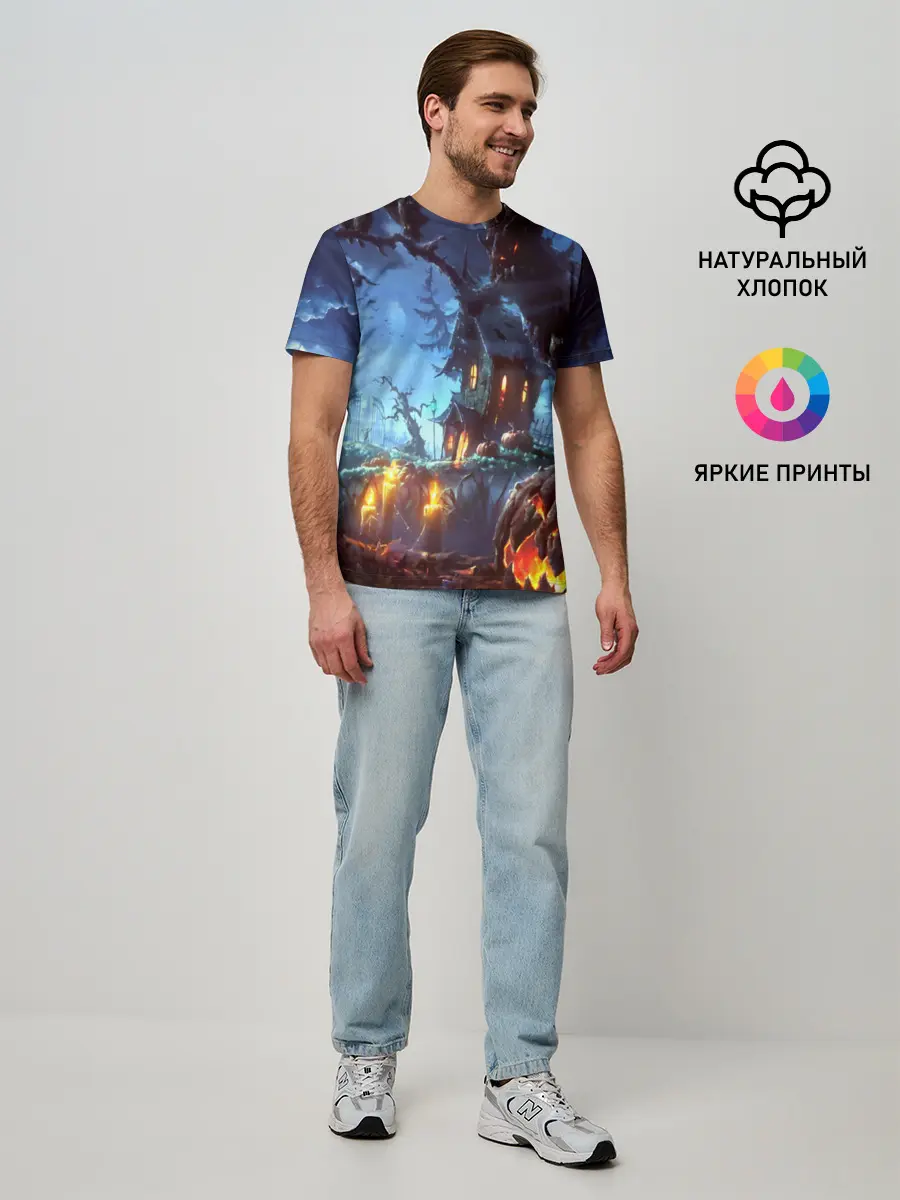 Мужская базовая футболка / Хэллоуин