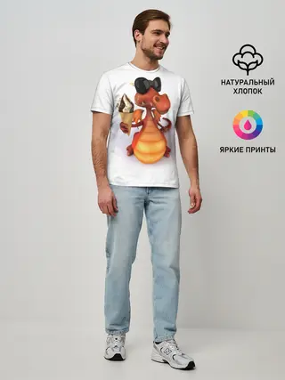 Мужская базовая футболка / ДОБРЫЙ ДРАКОН | GOOD DRAGON