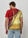 Мужская базовая футболка / RUSSIA SPORT: Red and Gold.