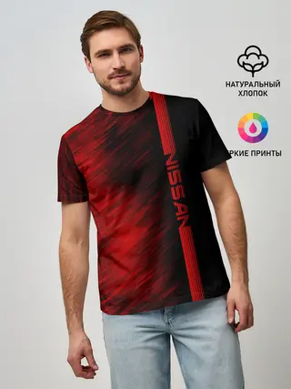 Мужская базовая футболка / Nissan