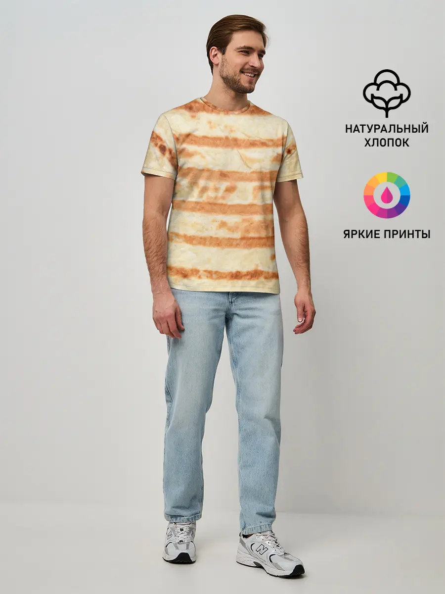 Мужская базовая футболка / ЛАВАШ | ТОНКИЙ ПЛОСКИЙ ХЛЕБ